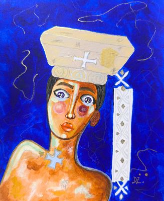 Delia Zorzoliu The Weight of Byzantinum Mixed media on paper 2025 Southampton, UK. SHIPS FROM 