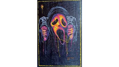 Alicho Maryjane Oleedi Screams of silence Acrylic on canvas 2025 Anambra state, Nigeria. SHIPS 