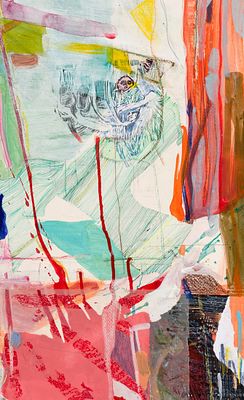 R&ecirc;valit&eacute; ( dreamality ) Sara Mixed Media 2024. SHIPS FROM Iran My art explores "reality shifting 