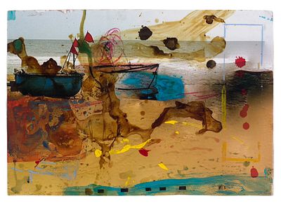Scape box Sara Adib Mixed Media 2015. SHIPS FROM UK Photography served as my starting point; I 