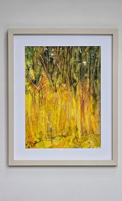 Honey Meadow Elena Shcherbina Acrylic, liquid glass, texture gel with light-refracting particles,. 