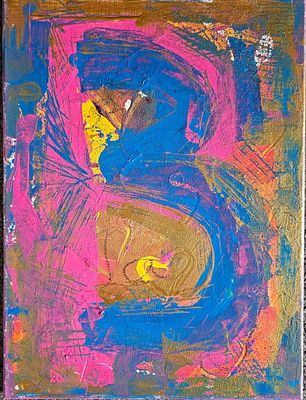 Who I Am Reihan Trandafir Mixed media acrylic 2025. SHIPS FROM Worksop S80 2NF WHO I AM is a 