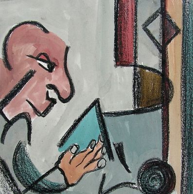 TRUST B a r b a r a Schneider Mixed Media: Tempera / ecoline, crayon on paper 1992. SHIPS FROM 