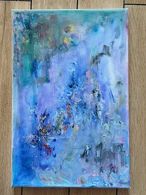 Dreamland By Yu Wei Gouache 2025. SHIPS FROM Shanghai?China This is a meaningless abstract 