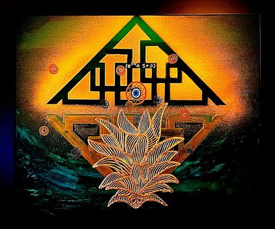 Genesis (Euler's Formula) By Alexis Kharel Acrylic & Mixed Media on Canvas 2025. SHIPS FROM Los 