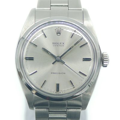 ROLEX Rolex Oyster Precision 6426 7-digit 28-number automatic watch, silver dial. catalog 
