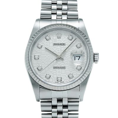 Rolex Datejust 10P Diamond 16234G P Series (manufactured around 2000) Silver Computer/Diamond 