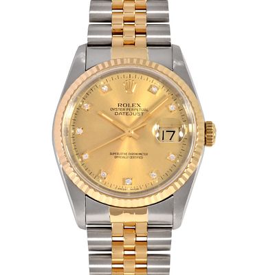 Rolex ROLEX 16233G Datejust X series (manufactured in 1991) Automatic wristwatch Champagne dial 