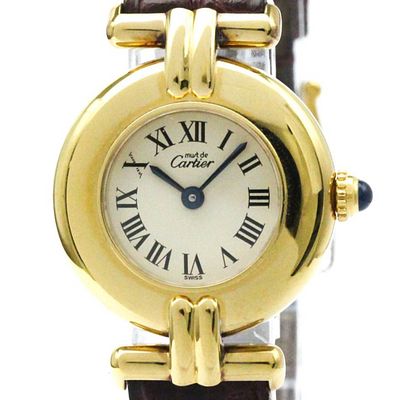CARTIER Must Colisee Vermeil Gold Plated Ladies Watch 590002 BF579978. catalog 
