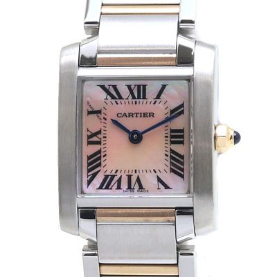 CARTIER Tank Francaise SM W51027Q4 K18PG Pink Gold x Stainless Steel Ladies 39860 Watch. catalog 

