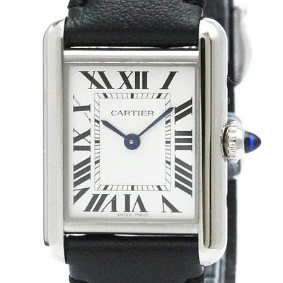Polished CARTIER Tank Must SM Steel Solar Ladies Watch WSTA0060 BF578334. catalog 
