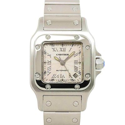 Cartier Santos Galbe SM W20044D6 Ladies Watch Date Silver Automatic. catalog 
