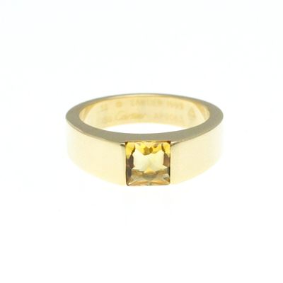Cartier Tank Ring Citrine Yellow Gold (18K) Fashion Citrine Band Ring Gold. catalog 
