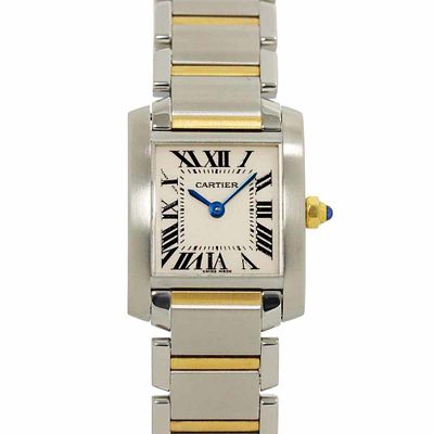 Cartier Tank Francaise SM Combi W51007Q4 Women's Watch Ivory YG Yellow Gold Quartz. catalog 
