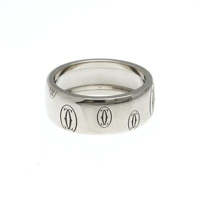 Cartier Happy Birthday Ring LM White Gold (18K) Fashion No Stone Band Ring Silver. catalog 
