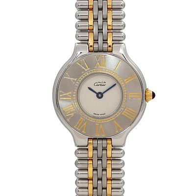 Cartier Must 21 Vantianne Combi W10051F4 Ladies' Watch Ivory Quartz. catalog 
