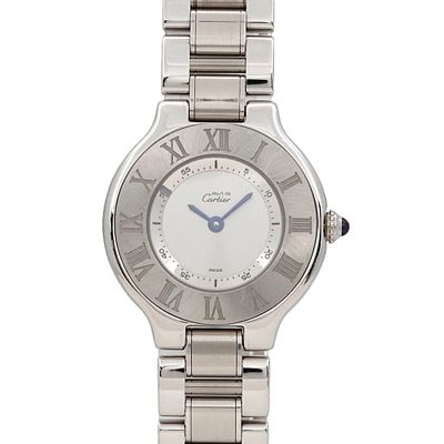 Cartier Must 21 Vantian W10109T2 Ladies Watch Silver Quartz Must21. catalog 
