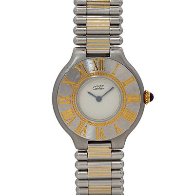 Cartier Must 21 Vantianne Combi Ladies Watch Ivory Quartz Must21. catalog 
