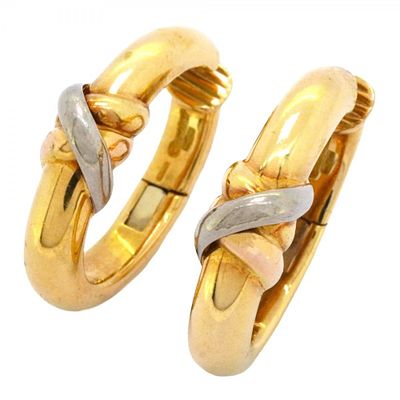 Cartier Earrings Three Color 18KYG Yellow Gold 18KWG White 18KPG Pink Ladies. catalog 
