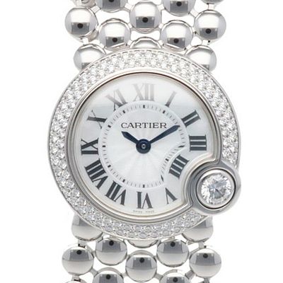 Cartier Ballon Blanc de Watch 18K WE902058 Quartz Ladies CARTIER Diamond Bezel White Shell. catal 