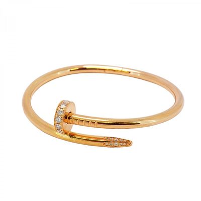 Cartier Bangle Juste Uncre 18KPG Pink Gold Diamond Ladies. catalog 

