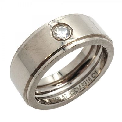 Cartier Ring Fortune 1PD 18KWG White Gold Diamond #57 Ladies. catalog 
