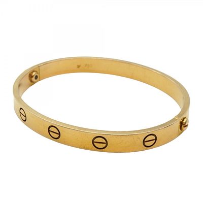 Cartier Bangle Love Bracelet 18KYG Yellow Gold Men's Women's. catalog 

