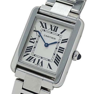 Cartier Women's Tank Solo SM Quartz Stainless Steel W5200013 Silver Square Polished. catalog 
