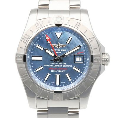Breitling Avenger II GMT Men's Stainless Steel Automatic Watch, Model A32390, Overhauled and 