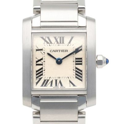 Cartier Tank Française SM Watch, Stainless Steel, 3217, Quartz Movement, Refinished, Women's 