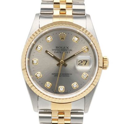 Rolex Datejust Oyster Perpetual Watch, Stainless Steel, 16233, Automatic, Overhauled and 
