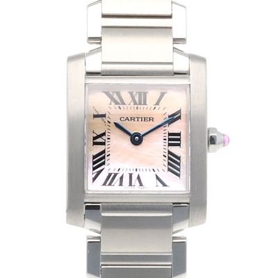 Cartier Tank Française SM Watch, Stainless Steel, W51028Q3(2384), Quartz Movement, Refinished 