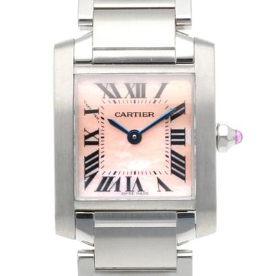 Cartier Tank Française SM Watch, Stainless Steel 2384 Quartz Movement, Refinished, Women's 