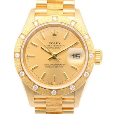 Rolex Datejust Oyster Perpetual Watch, 18K Gold, 69288, Automatic, Overhauled, Refinished 