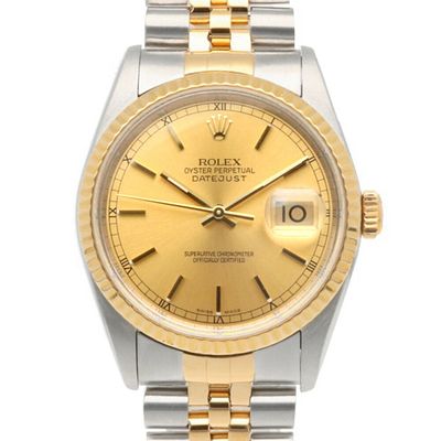 Rolex Datejust Oyster Perpetual Watch, Stainless Steel, 16233, Automatic, Overhauled and 