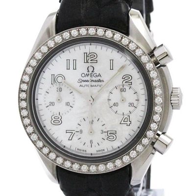 OMEGA Speedmaster Diamond MOP Dial Steel Mens Watch 3835.70.36 Polished. catalog 
