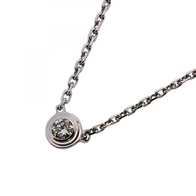 Cartier Amour XS Necklace, 1PD, 18K White Gold with Diamonds, Women's. catalog 
