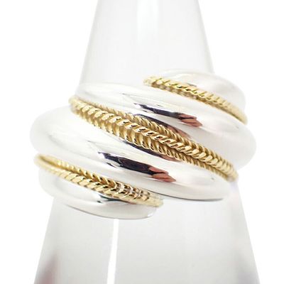 TIFFANY Tiffany 925 750 Twisted Ring Size 10. catalog 
