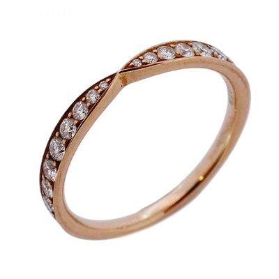 Tiffany Harmony Ring, 18K Pink Gold with Diamonds, Size 9, Women's. catalog 

