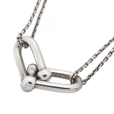Tiffany Necklace Hardware Double Link Silver 925 Women's. catalog 
