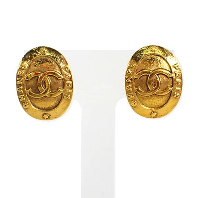 CHANEL Gold Coco Mark Earrings. catalog 
