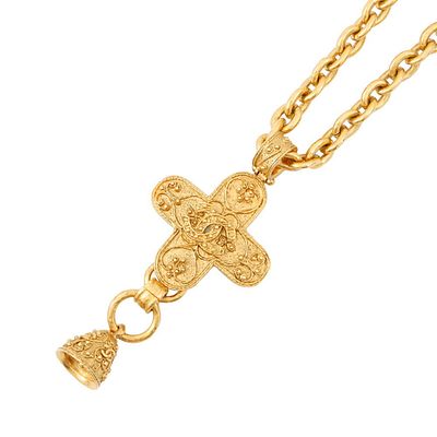 Chanel Coco Mark Bell Cross Metal Necklace 94A CHANEL. catalog 
