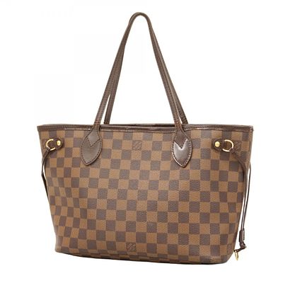 Louis Vuitton Damier Neverfull PM Tote Bag N51109 Ebene for Women. catalog 
