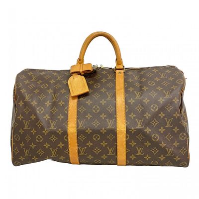 Louis Vuitton Monogram Keepall 50 Boston Bag M41426 Brown Men's and Women's. catalog 
