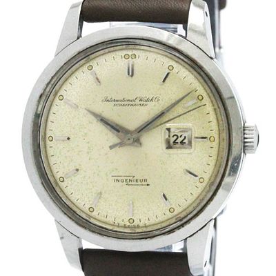 Vintage IWC Ingenieur Cal C.8531 Steel Leather Automatic Mens Watch BF570033. catalog 
