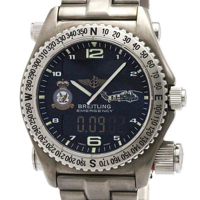BREITLING Emergency SQUADRON Royal Air Force RAF Watch E56121 Polished. catalog 
