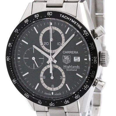 TAG HEUER Carrera Highland Scotland Chronograph Watch CV2012 Polished. catalog 
