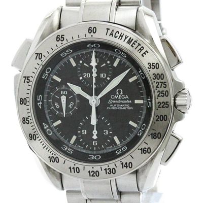 Polished OMEGA Speedmaster Split Second Steel Automatic Watch 3540.50 BF579750. catalog 
