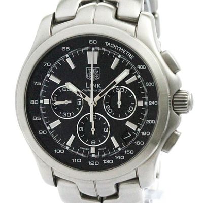 Polished TAG HEUER Link Calibre 16 Chronograph Automatic Watch CT511A BF580443. catalog 

