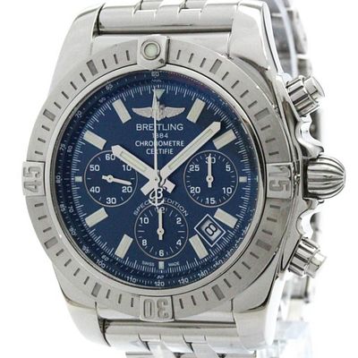 Polished BREITLING Chronomat 44 Airborn Steel Automatic Watch AB0115 BF580453. catalog 
